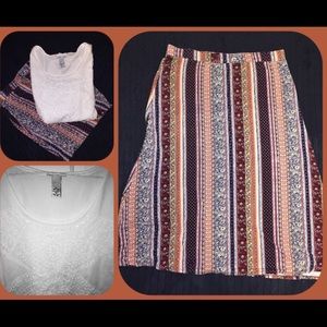 PLUS SIZE BOHO SKIRT