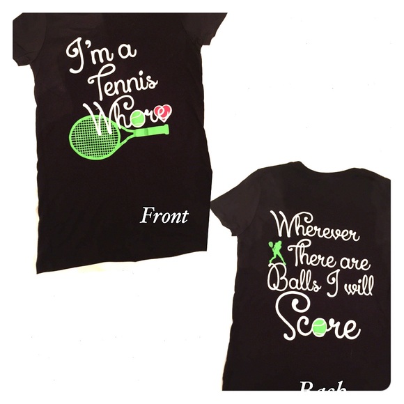 Fun cheeky Tennis T-shirts 2 different colors