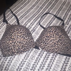 PINK cheetah bra