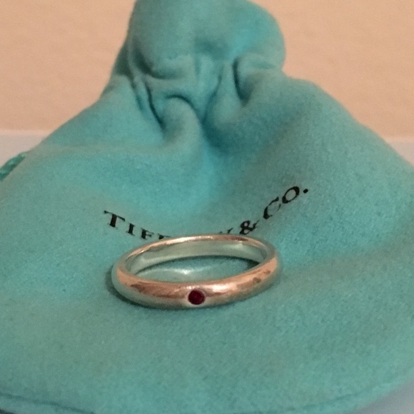 Tiffany & Co. Elsa Peretti Ruby 3 mm Band Ring