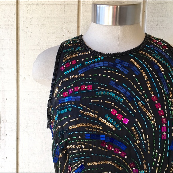 🔴Sold in bundle | Vintage beaded tank - Picture 3 of 4