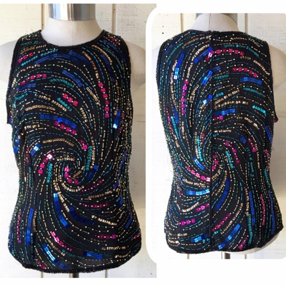 🔴Sold in bundle | Vintage beaded tank - Picture 4 of 4