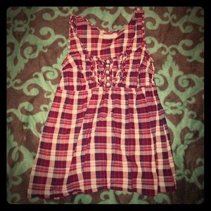 Aeropostale plaid tank top
