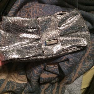 VS silver sparkly pouch