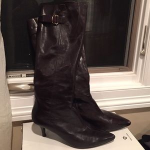 Bandolino Brown Leather Heeled Boots