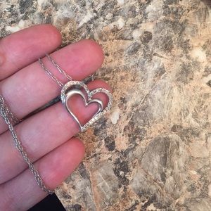 Diamond heart necklace