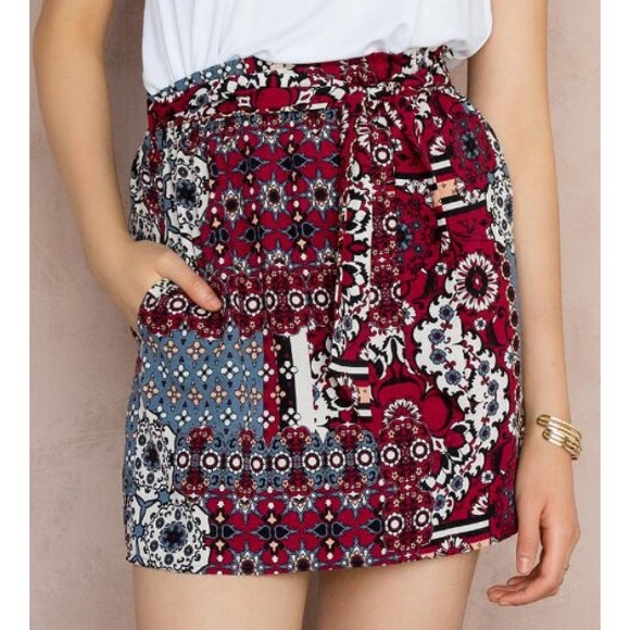 Francesca's A-Line Mini Skirt
