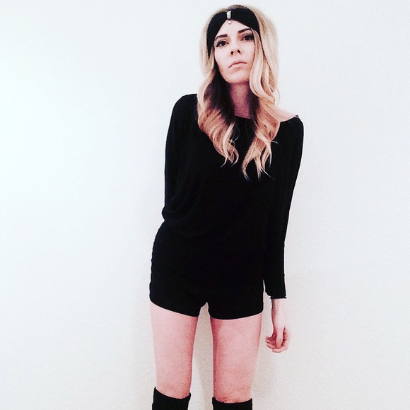 ❌sold❌ Black Topshop romper - Picture 2 of 3