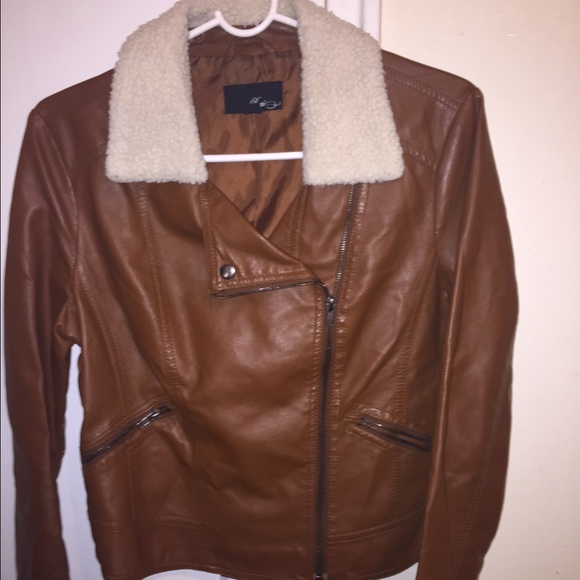 Brown leather jacket. Great condition.