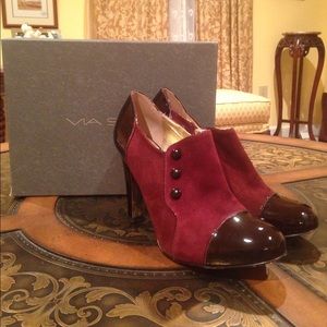 Patent Leather and Suede Via Spiga Booties