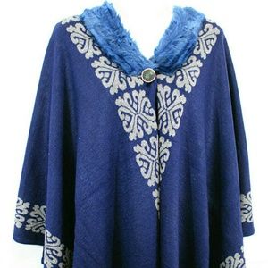 new winter warm batwing cape poncho outerwear