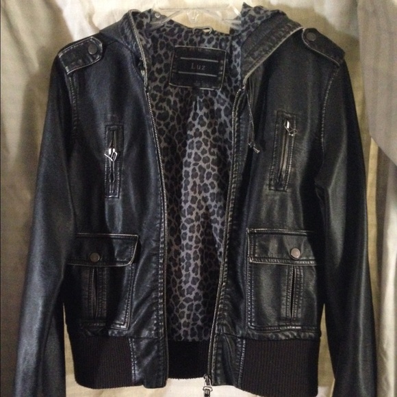 Faux leather jacket