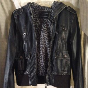 Faux leather jacket