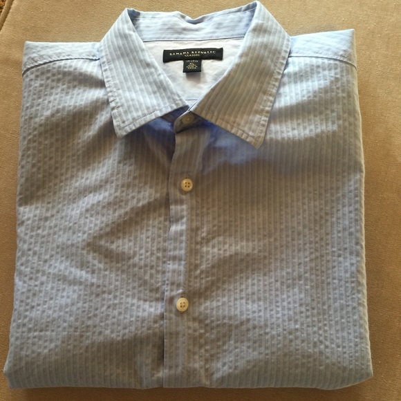 Banana Republic Button Down Men's Top XL LightBlue