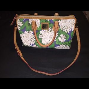Dooney & Bourke blue and green floral purse