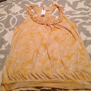 Yellow and Cream Tank