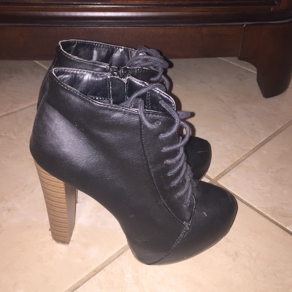 High heel boots.
