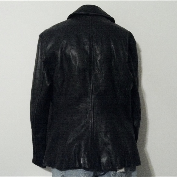 Wilsons Black Leather Thinsulate Jacket Sz Med - Picture 2 of 3