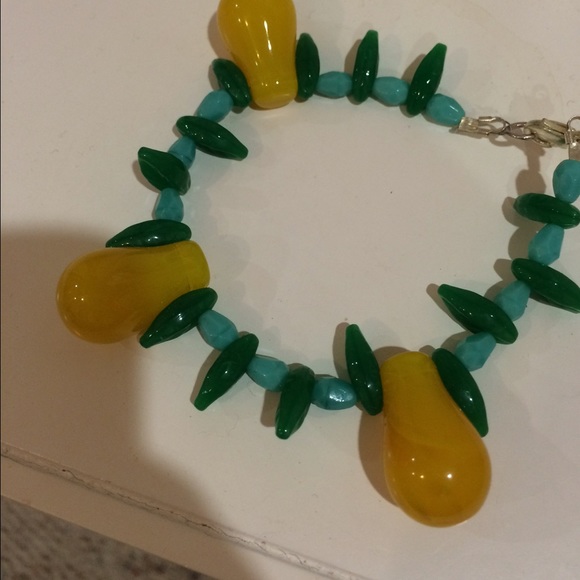 Pear bracelet.