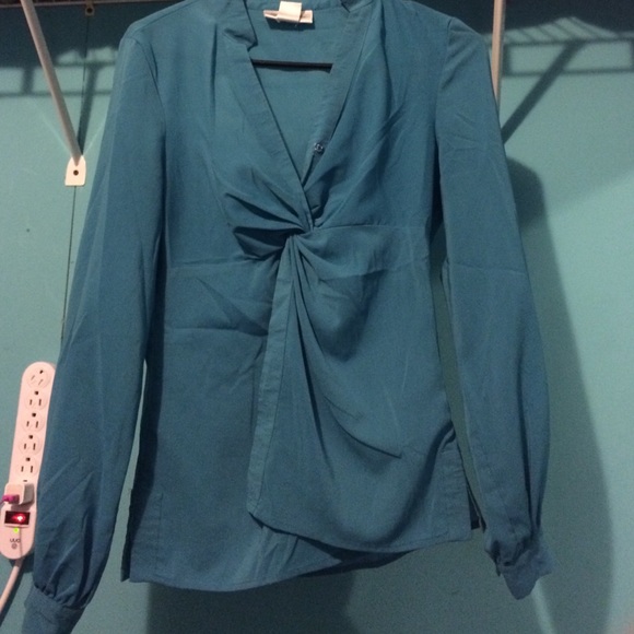 Teal blouse