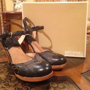 Michael Kors Embellished Leather Heels!