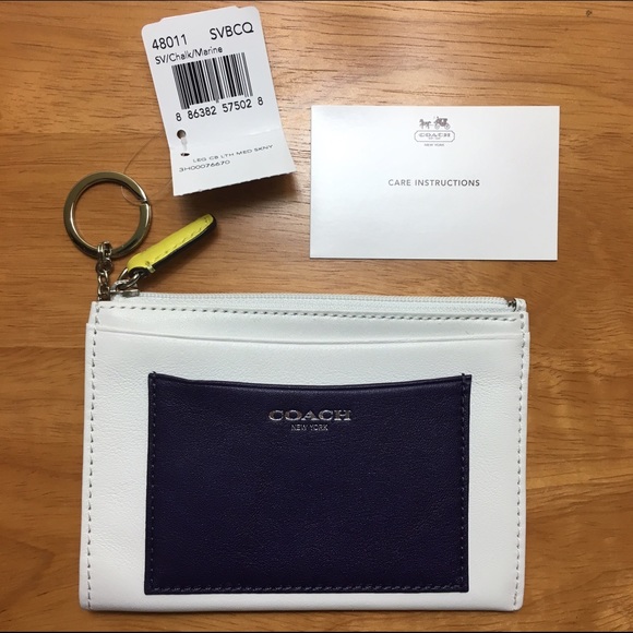 Coach Accessories - 💜 Coach Legacy Colorblock Leather Medium Skinny