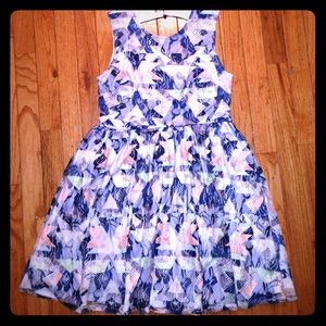 Vera Wang Abstract Dress