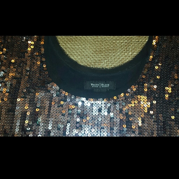 White House Black Market Sequin Ombre` Party Dress