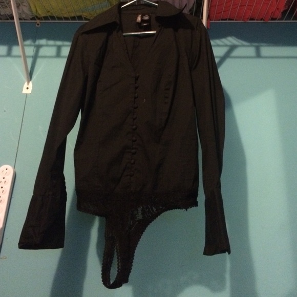 Black long sleeve blouse