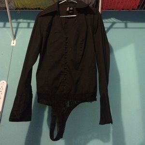 Black long sleeve blouse