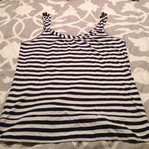 Black and White Striped Tank
