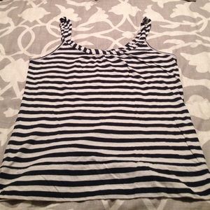Black and White Striped Tank