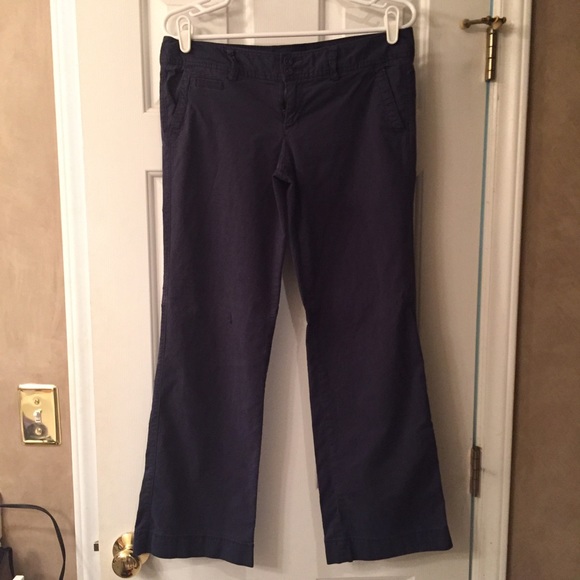 Navy Pinstripe Pants