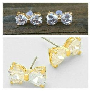 Christmas earrings bow