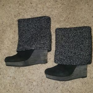 Black ankle boots
