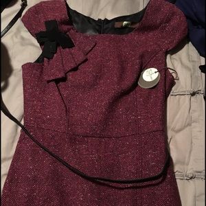 Eva Franco Archer Cap Sleeve Structured Dress