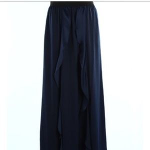 BCBG Maxazaria navy blue maxi skirt