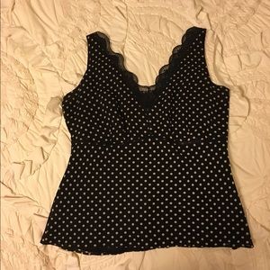Ann Taylor Loft Polka Dot Blouse