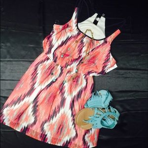 Aztec multi colored dress. Has lining