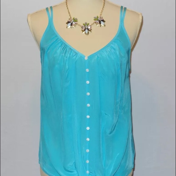 100% Silk Sleeveless Blouse