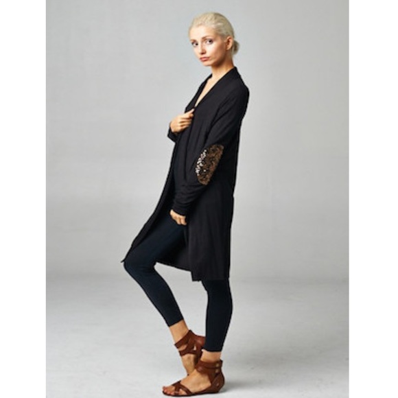 Bohemian Sea Sweaters - Last Large! 🌟HOST PICK⭐️Sparkle Elbow Cardigan ❤️