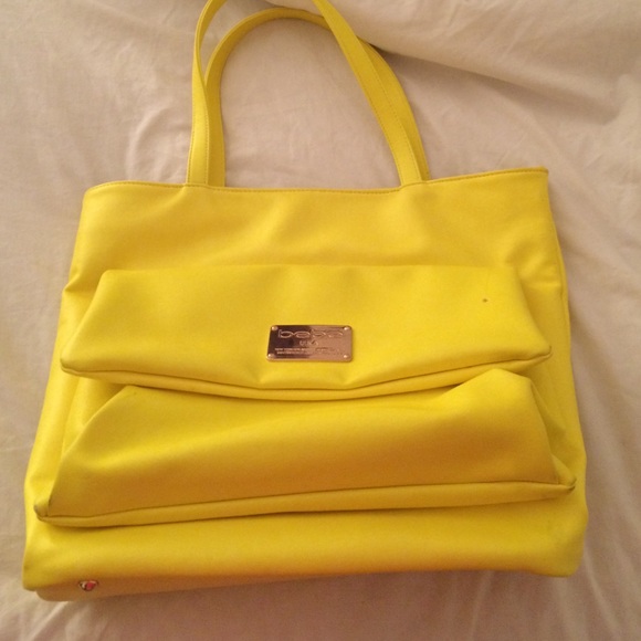 Bebe neon yellow bag