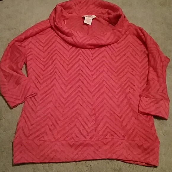 Coral Candie's sweater top