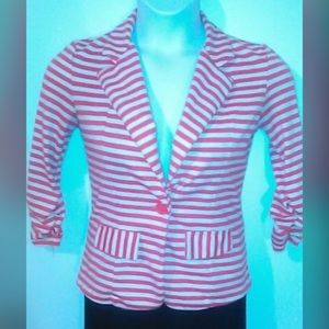 Striped Stretch Blazer