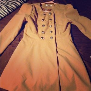 Khaki pea coat NEW