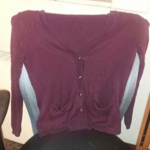 Banana Republic Burgundy cardigan!