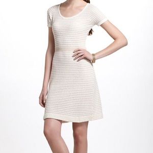Anthropologie Sparrow Gilt Grid sweater dress