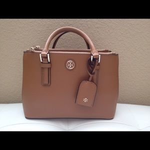 Tory Burch Robinson Micro Double-Zip Tote - MINT