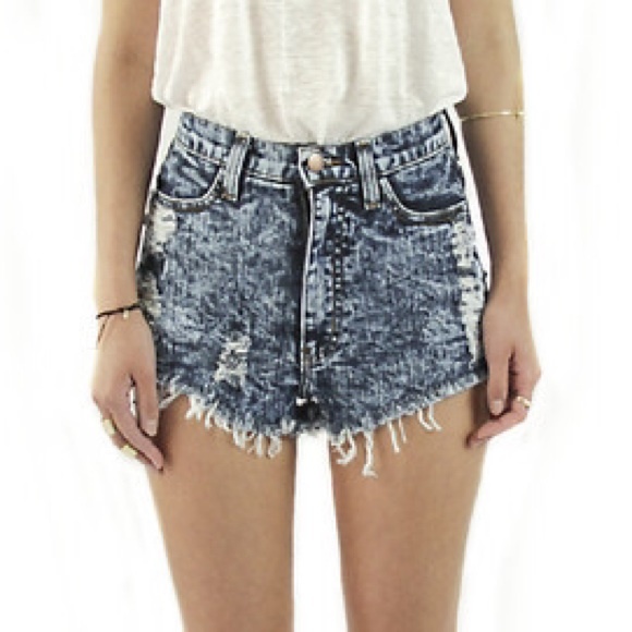 Denim shorts