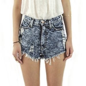 Denim shorts